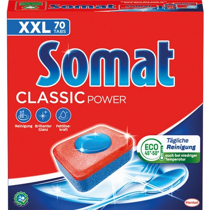 Somat Somat Tabs Classic Power 70 S - Effective Dishwashing Tablets