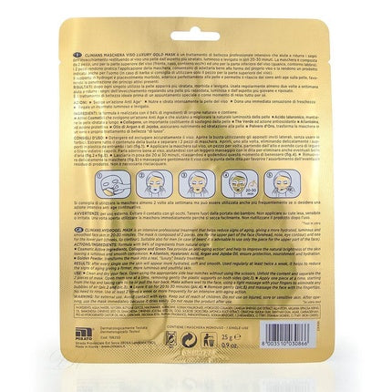 Clinians Anti-Age Gold Face Mask in Hydrogel with Argan Oil