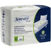 Serenity Soft Dry Sensitive Absorbent Pads 60x60cm for Incontinent Patients 30 Pack