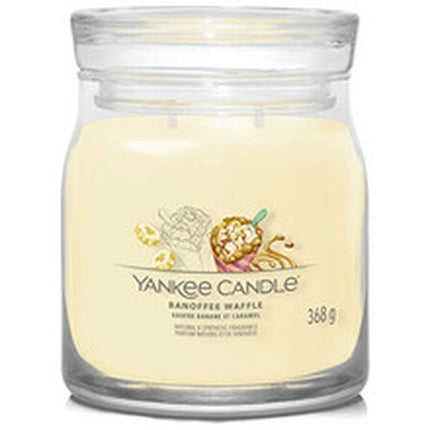 Yankee Candle Banoffee Waffle Signature Candle A Delightful Blend Of Waffles With Bananas And Caramel