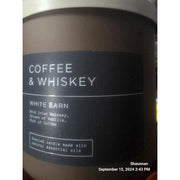 Bath & Body Works New Coffee & Whiskey 3-Wick Candle