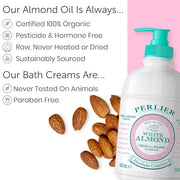 Perlier White Almond Shower & Bath Cream - Nourishing and Soothing Luxury Bath