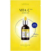 Missha Brightening Face Mask With Vitamin C Vita C Plus Ampoule Mask 27 G