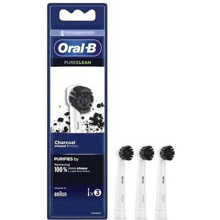 Oralb Electric Toothbrush Refill Pure Clean Charcoal