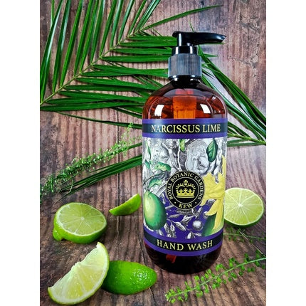 The English Soap Company Kew Gardens Luxury Hand and Body Wash with Aloe Vera and Vitamin E Narcissus Lime Scent 500ml