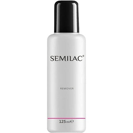 Semilac Remover Nail Polish Remover 125ml with Acetone and Lanolin - Dermatologically Tested UV LED Nail Polish Cleaner for Manicure and Pedicure