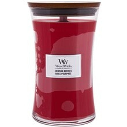 Woodwick Scented Candle Vase Crimson Berries Available In 85 G And 275 G