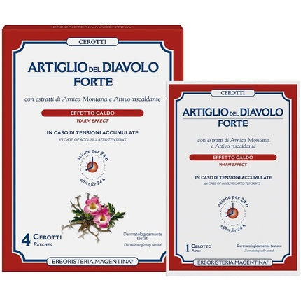 Erboristeria Magentina Strong Devil's Claw Plasters - Pack of 4