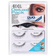 ARDELL Deluxe Pack Style 110 Real Hair False Eyelashes with Duo Eyelash Glue and Applicator