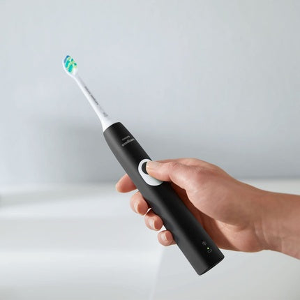 Philips 4300 Series HX6800/63 Electric Sonic Toothbrush for Adults Black with Integrated Battery 110-240 Li-Ion Battery