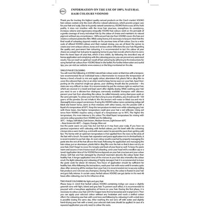 VOONO Natural Hair Colour Henna Dark Brown