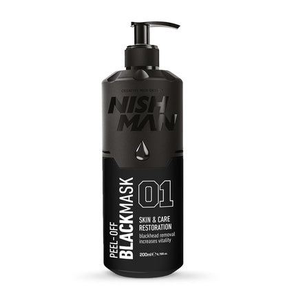 Nishman Peel Off Black Mask 200ml with Pump