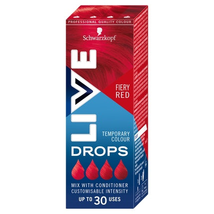 Schwarzkopf Live Drops Washable Hair Dye Fiery Red 30ml