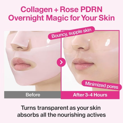 Numbuzin No2 Overnight Face Mask Rose PDRN Collagen Mask