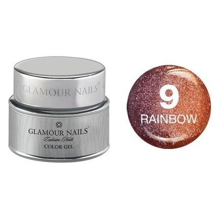 Vip Glamour Color Gel Rainbow 9 - 5 Milliliters