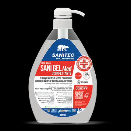 Sanitec Hand Sanitizing Cf6 Sanigel 600ml - Effective Hand Sanitizer