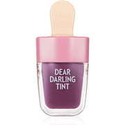 Etude House Dear Darling Water Gel Tint Ice Cream PK004 Red Bean Red 21AD Vivid High-Color Lip Tint with Minerals from Soap Berry Extract to Moisture Your Lips