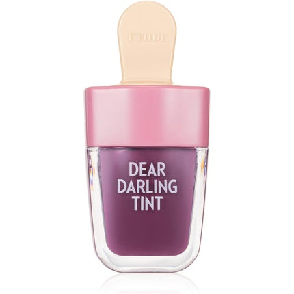 Etude House Dear Darling Water Gel Tint Ice Cream PK004 Red Bean Red 21AD Vivid High-Color Lip Tint with Minerals from Soap Berry Extract to Moisture Your Lips