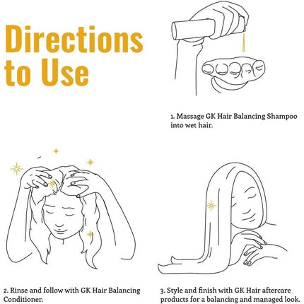 GK HAIR Global Keratin Balancing Hair Conditioner 300ml 10.1 fl. oz. For Dry Damaged and Frizzy Hair With Argan Oil - For All Hair Types