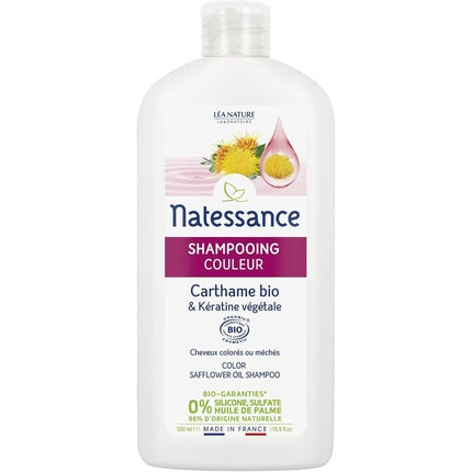 Natessance Organic Safflower & Keratin Color Shampoo 500ml