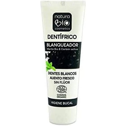 Naturabio Cosmetics Teeth Whitening Mint-Carbon Active 75ml