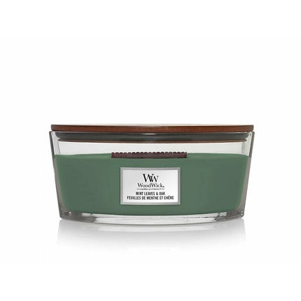 Woodwick Mint Leaves & Oak Scented Candle Boat 4536 G
