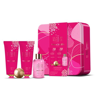 Grace Cole Body Care Gift Set In A Tin Can Vanilla Almond 4 Pieces