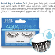 ARDELL Aqua Lashes 341 Self-Adhesive Real Hair False Eyelashes - Allergy-Friendly, Vegan & Reusable