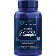 Life Extension BioActive Complete B Complex Boosts Energy Production and Promotes Metabolism 60 Vegetarian Capsules