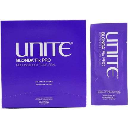 Unite Blonda Toning Fix Pro 24 x 30ml - Pack of 24
