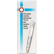 10ml Sterile Urine Analysis Test Tube with Pressure Cap - Clear Plastic Lab