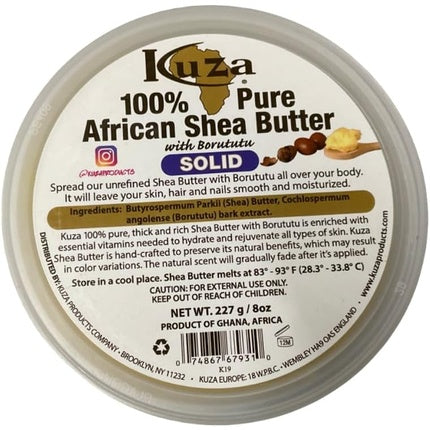 Kuza 100% African Shea Butter Solid