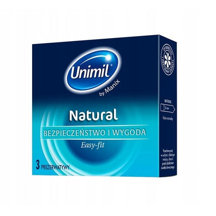 Unimil Natural Latex Condoms - 3 Pieces
