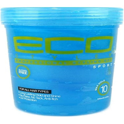 ECO Styler Treated Blue Professional Styling Gel Colour Jar 32oz 907g