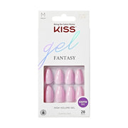 Kiss Gel Fantasy Press-On Nails with Nail Glue 'No Regrets' Light Pink
