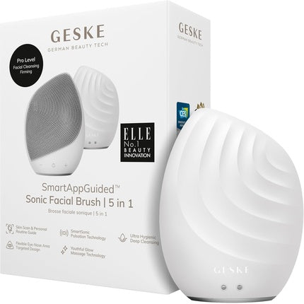 Geske Smartappguidedtm Sonic Facial Brush 5 in 1 Vibrating Electric Facial