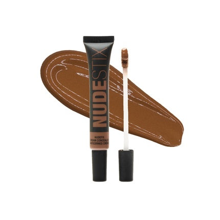 Nudestix NudeFix Cream Concealer Lightweight Liquid Natural Finish Makeup Hydrating Brightening Under Eye Dark Circle Corrector Reduces Redness and Blemishes Shade Nude 10 0.34 fl oz 10ml