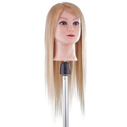 Hairdressing Head with 100% Real Hair 55cm