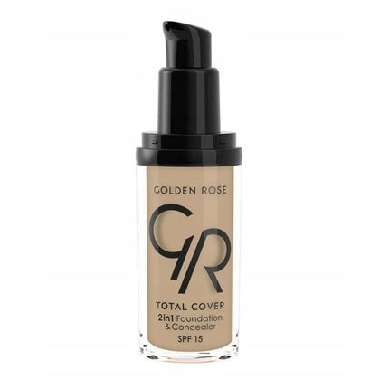 Golden Rose Total Cover 2-in-1 Foundation and Concealer N06 Taupe 30ml
