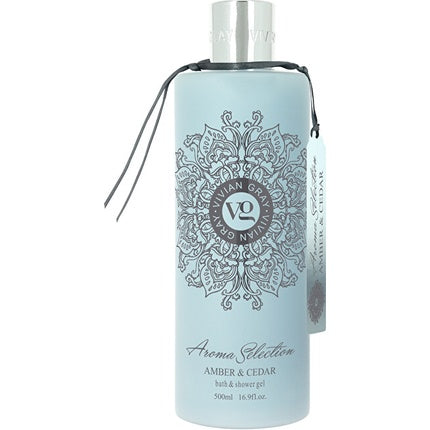 Vivian Gray Aroma Selection Amber & Cedar Bath & Shower Gel 500 Ml