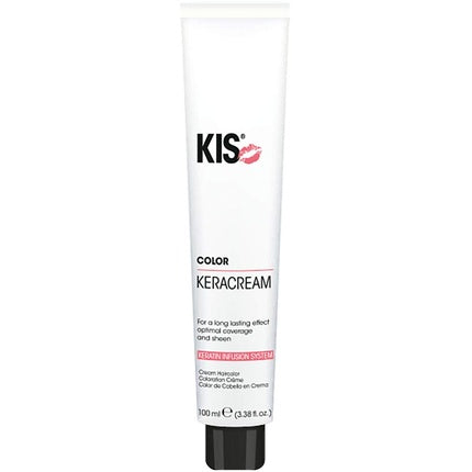 KIS KeraCream Color Permanent Hair Color Cream Steel Grey 100ml - High Coverage and Intense Color with Keratin Infusion - Sustainable and Cruelty-Free