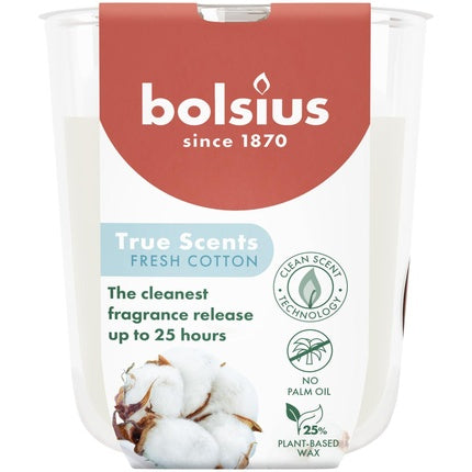 Bolsius Fragrance Glass 80/73 True Scents Fresh Cotton