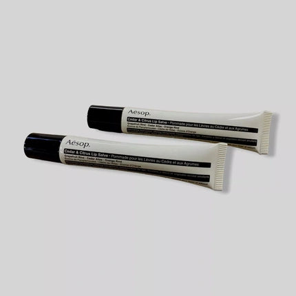 Aesop Lip Salve Cedar Citrus Moisturizing 2-Pack - 0.3 Oz 9 Ml