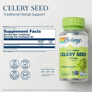 Solaray Celery Seed 100 Vegetarian Capsules