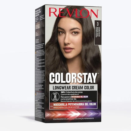 Revlon ColorStay Longwear Cream Hair Color 3 Dark Brown 165ml