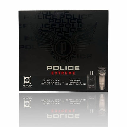 Police Gift Set for Men Eau De Toilette Spray 100ml + Shower Shampoo 100ml