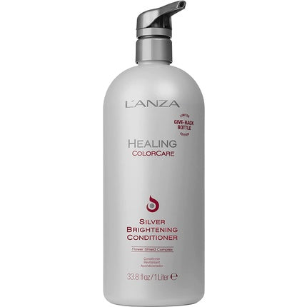 L'ANZA Healing ColorCare Silver Brightening Conditioner for Silver Gray White Blonde & Highlighted Hair 33.8 Fl Oz