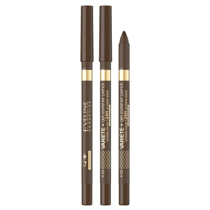 Eveline Gel Waterproof Eye Pencil 02 Brown 9g