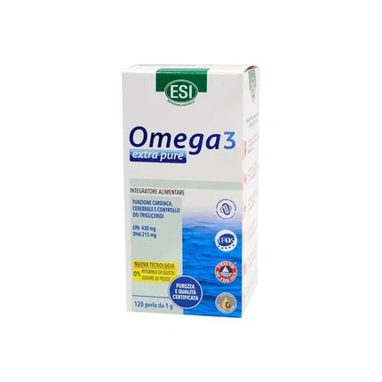 Esi Omega 3 Extra Pure Supplement With Omega 3 And Vitamin E 120 Pearls
