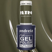 Andreia Professional The Gel Polish Solvent Free Gel RETRO Limited Collection Colour RT4 Elegant Olive Green